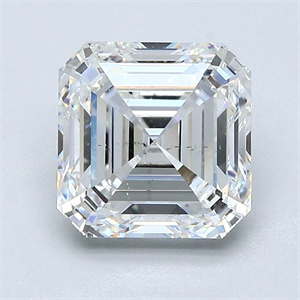 Foto Diamante Natural 2.11 quilates, Asscher , Color F, claridad SI1 y certificado GIA de