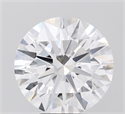 Lab Grown Diamond 5.06 Carats, Round with Ideal Cut, E Color, VVS1 Clarity and Certified by IGI