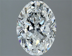 Foto Diamante Natural 2.01 quilates, Ovalado , Color F, claridad VVS1 y certificado GIA de