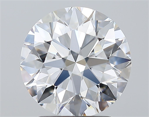 Picture of Natural Diamond 2.40 Carats, Round with Excellent Cut, D Color, VS1 Clarity and Certified by GIA