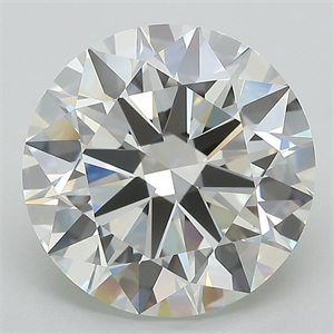 Picture of Lab Grown Diamond 5.13 Carats, Round with Ideal Cut, G Color, IF Clarity and Certified by IGI