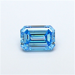 Picture of Lab Grown Diamond 1.65 Carats, Pear with  Cut, Fancy Vivid Blue Color, VS1 Clarity and Certified by IGI