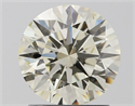 Natural Diamond 1.50 Carats, Round with Excellent Cut, K Color, SI1 Clarity and Certified by IGI