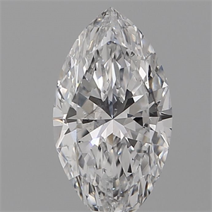 Picture of Natural Diamond 0.19 Carats, Marquise with  Cut, D Color, SI2 Clarity and Certified by GIA