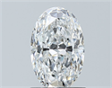 Natural Diamond 1.20 Carats, Oval with  Cut, E Color, VS2 Clarity and Certified by GIA