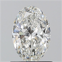 Diamante Natural 0.90 quilates, Ovalado , Color G, claridad VVS2 y certificado GIA