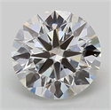 Del inventario de diamantes de laboratorio, 2.01 quilates, Redondo , Color E, claridad VVS2 y certificado IGI