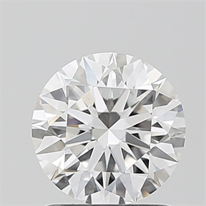 Picture of Lab Grown Diamond 1.07 Carats, Round with Ideal Cut, D Color, IF Clarity and Certified by IGI