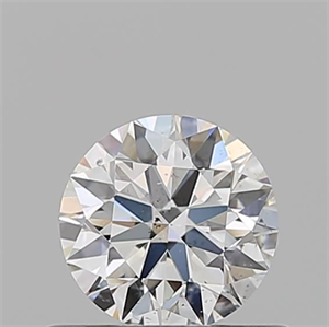 Picture of Natural Diamond 0.54 Carats, Round with Excellent Cut, H Color, SI1 Clarity and Certified by GIA