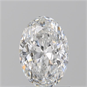 Natural Diamond 1.03 Carats, Oval with  Cut, E Color, VS1 Clarity and Certified by GIA