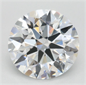 Lab Grown Diamond 2.37 Carats, Round with Ideal Cut, D Color, VVS1 Clarity and Certified by IGI