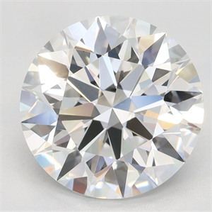 Picture of Lab Grown Diamond 3.32 Carats, Round with Excellent Cut, E Color, VVS1 Clarity and Certified by GIA