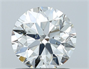 Natural Diamond 1.01 Carats, Round with Excellent Cut, I Color, SI2 Clarity and Certified by GIA