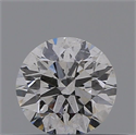 Natural Diamond 0.71 Carats, Round with Excellent Cut, D Color, I1 Clarity and Certified by GIA