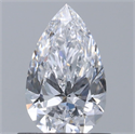 Natural Diamond 0.72 Carats, Pear with  Cut, D Color, SI1 Clarity and Certified by GIA
