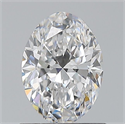 Natural Diamond 0.70 Carats, Oval with  Cut, D Color, SI1 Clarity and Certified by GIA