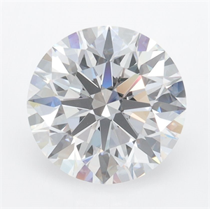 Picture of Lab Grown Diamond 2.60 Carats, Round with Ideal Cut, D Color, VVS1 Clarity and Certified by IGI