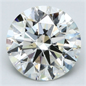 Diamante Natural 3.01 quilates, Redondo , Color I, claridad SI1 y certificado GIA