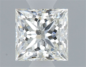 Picture of Natural Diamond 0.50 Carats, Princess with  Cut, I Color, SI1 Clarity and Certified by GIA