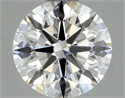 Natural Diamond 0.74 Carats, Round with Excellent Cut, D Color, VVS1 Clarity and Certified by GIA