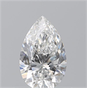 Natural Diamond 0.51 Carats, Pear with  Cut, F Color, VS1 Clarity and Certified by GIA