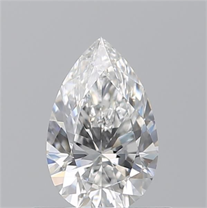 Picture of Natural Diamond 0.51 Carats, Pear with  Cut, F Color, VS1 Clarity and Certified by GIA