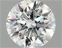 Lab Grown Diamond 1.10 Carats, Round with Ideal Cut, D Color, VVS2 Clarity and Certified by IGI