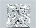 Natural Diamond 1.05 Carats, Princess with  Cut, I Color, VS1 Clarity and Certified by GIA