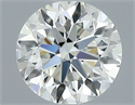 Natural Diamond 0.46 Carats, Round with Very Good Cut, H Color, VVS2 Clarity and Certified by IGI