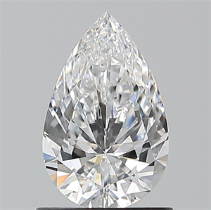 Picture of Natural Diamond 0.90 Carats, Pear with  Cut, D Color, VS2 Clarity and Certified by GIA