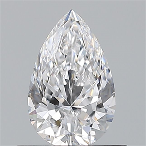 Picture of Natural Diamond 0.56 Carats, Pear with  Cut, D Color, VS1 Clarity and Certified by GIA
