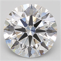 Lab Grown Diamond 3.33 Carats, Round with Excellent Cut, D Color, IF Clarity and Certified by GIA