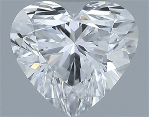 Picture of Natural Diamond 0.34 Carats, Heart with  Cut, D Color, VVS2 Clarity and Certified by GIA