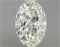 Natural Diamond 0.62 Carats, Oval with  Cut, K Color, VS2 Clarity and Certified by GIA