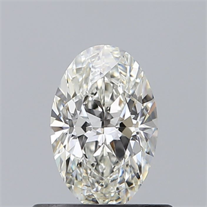 Picture of Natural Diamond 0.53 Carats, Oval with  Cut, H Color, VVS1 Clarity and Certified by GIA