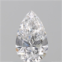 Natural Diamond 0.53 Carats, Pear with  Cut, E Color, VS1 Clarity and Certified by GIA