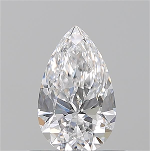 Picture of Natural Diamond 0.53 Carats, Pear with  Cut, E Color, VS1 Clarity and Certified by GIA