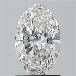 Foto Diamante Natural 1.20 quilates, Ovalado , Color F, claridad SI2 y certificado GIA de