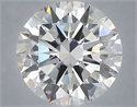 Lab Grown Diamond 6.03 Carats, Round with Excellent Cut, E Color, VVS2 Clarity and Certified by IGI