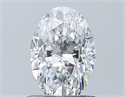 Natural Diamond 0.80 Carats, Oval with  Cut, D Color, SI1 Clarity and Certified by GIA