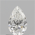 Natural Diamond 0.50 Carats, Pear with  Cut, F Color, VVS2 Clarity and Certified by GIA