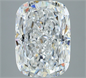 Natural Diamond 4.06 Carats, Cushion with  Cut, E Color, VS2 Clarity and Certified by GIA