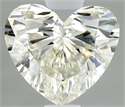 Natural Diamond 0.53 Carats, Heart with  Cut, I Color, VS1 Clarity and Certified by IGI