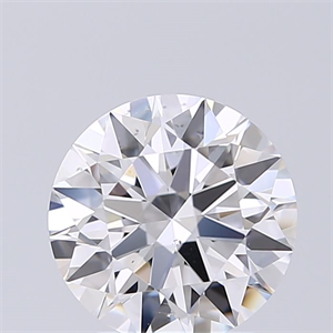 Picture of Natural Diamond 2.01 Carats, Round with Excellent Cut, D Color, SI1 Clarity and Certified by GIA