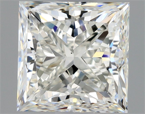 Picture of Natural Diamond 1.01 Carats, Princess with  Cut, J Color, VS2 Clarity and Certified by GIA
