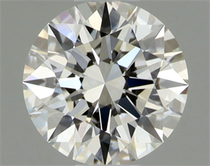 Picture of Natural Diamond 0.40 Carats, Round with Excellent Cut, H Color, VVS1 Clarity and Certified by GIA