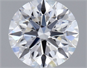 Lab Grown Diamond 1.07 Carats, Round with Ideal Cut, D Color, VVS1 Clarity and Certified by IGI