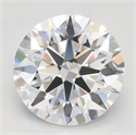 Lab Grown Diamond 2.09 Carats, Round with Ideal Cut, D Color, IF Clarity and Certified by IGI