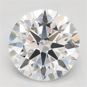 Picture of Lab Grown Diamond 2.09 Carats, Round with Ideal Cut, D Color, IF Clarity and Certified by IGI