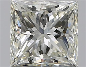 Picture of Natural Diamond 1.00 Carats, Princess with  Cut, K Color, VVS2 Clarity and Certified by GIA